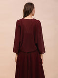 Chiffon Long Sleeves Special Occasions Wrap BMbride