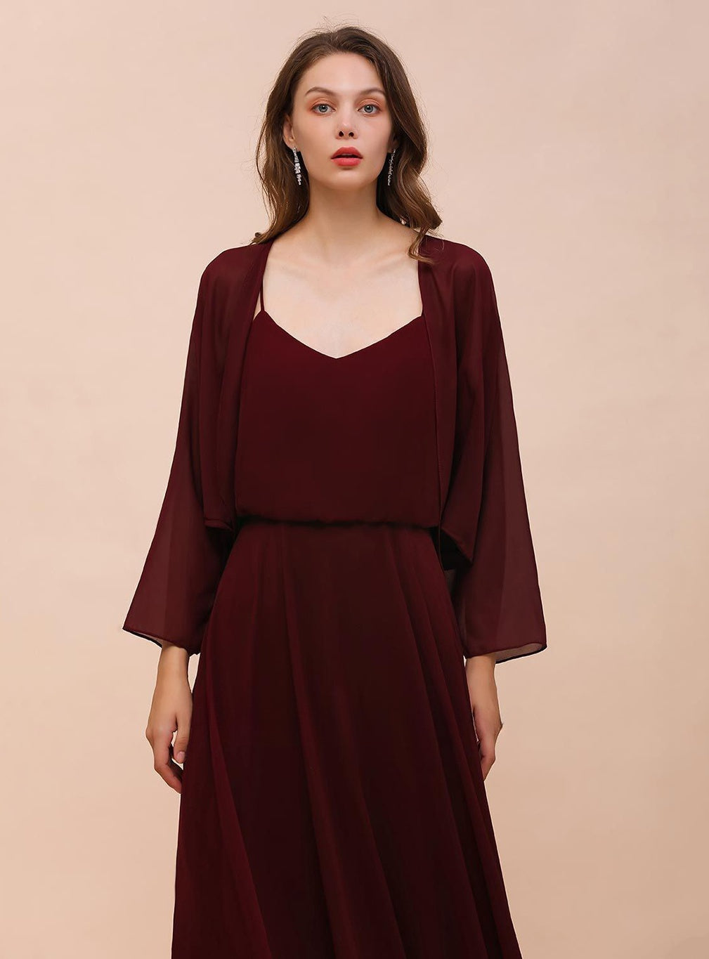 Chiffon Long Sleeves Special Occasions Wrap BMbride