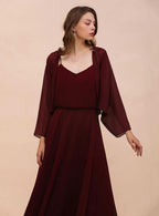 Chiffon Long Sleeves Special Occasions Wrap BMbride