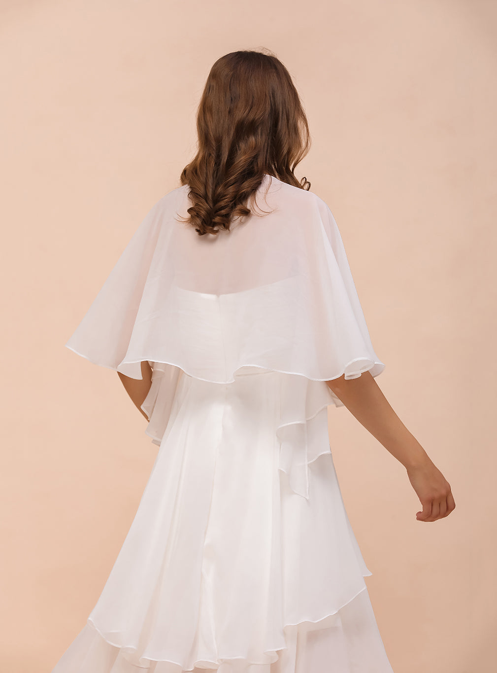 Chiffon Special Occasions Wrap White BMbride