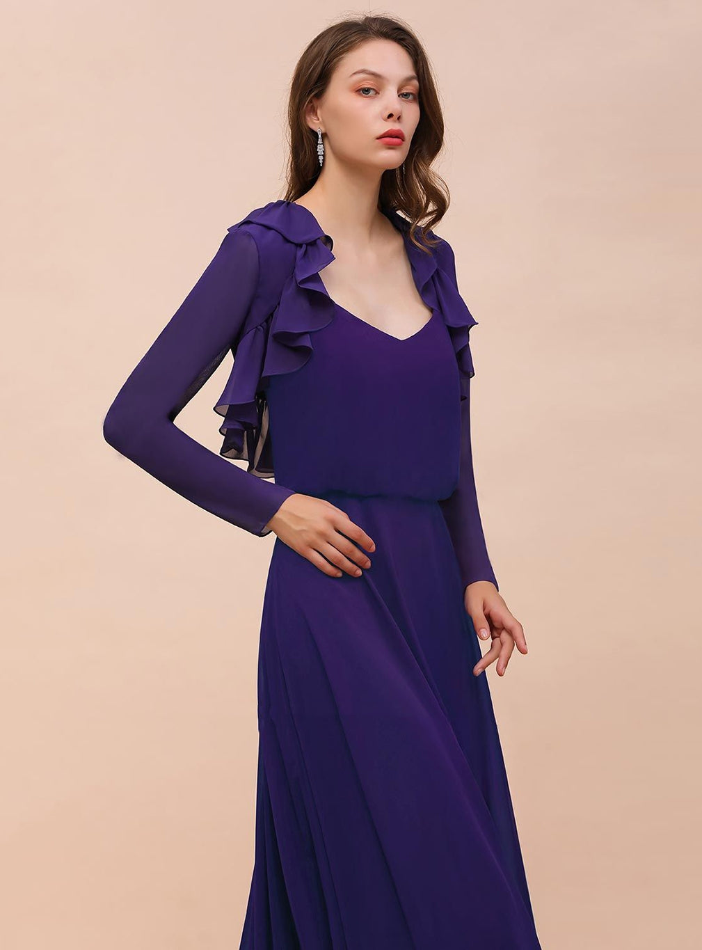 Chiffon Special Occasions Wraps Long Sleeves Regency BMbride