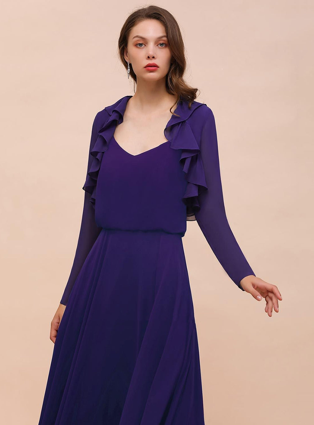 Chiffon Special Occasions Wraps Long Sleeves Regency BMbride