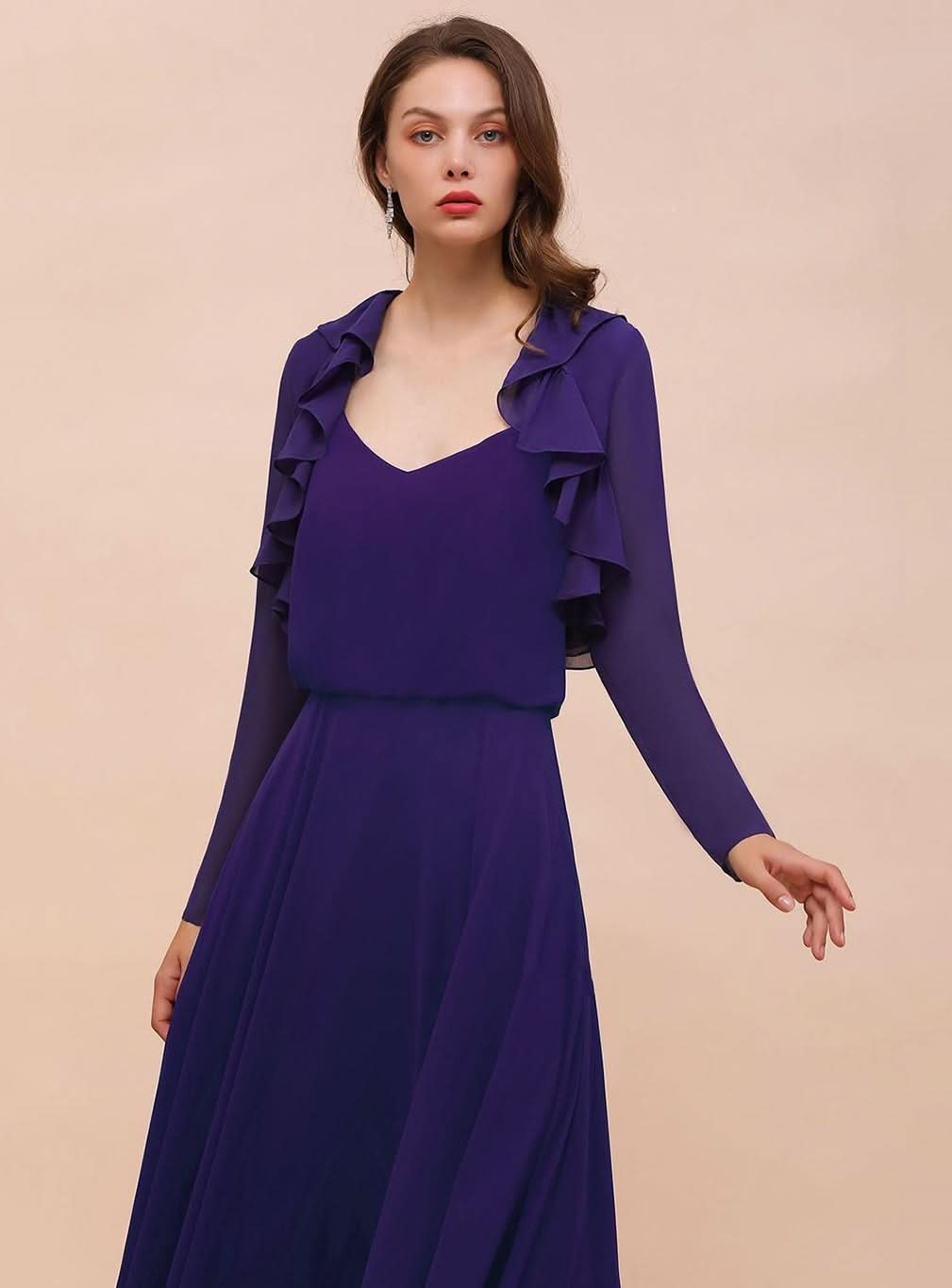 Chiffon Special Occasions Wraps Long Sleeves Regency BMbride
