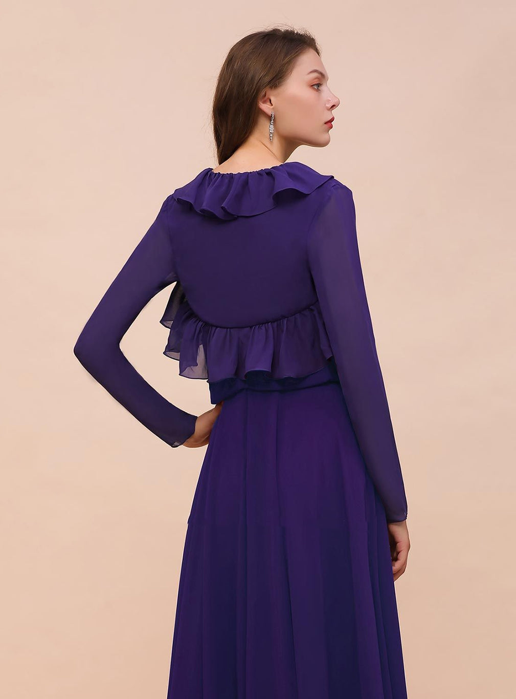 Chiffon Special Occasions Wraps Long Sleeves Regency BMbride