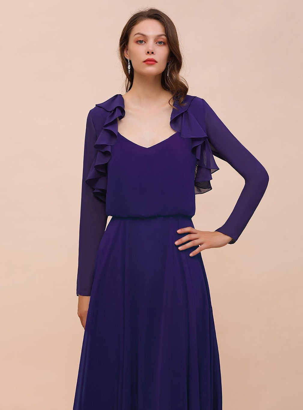 Chiffon Special Occasions Wraps Long Sleeves Regency BMbride