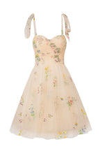 Dreamy A-Line Short Sweetheart Tulle Floral Homecoming Dress BM bride