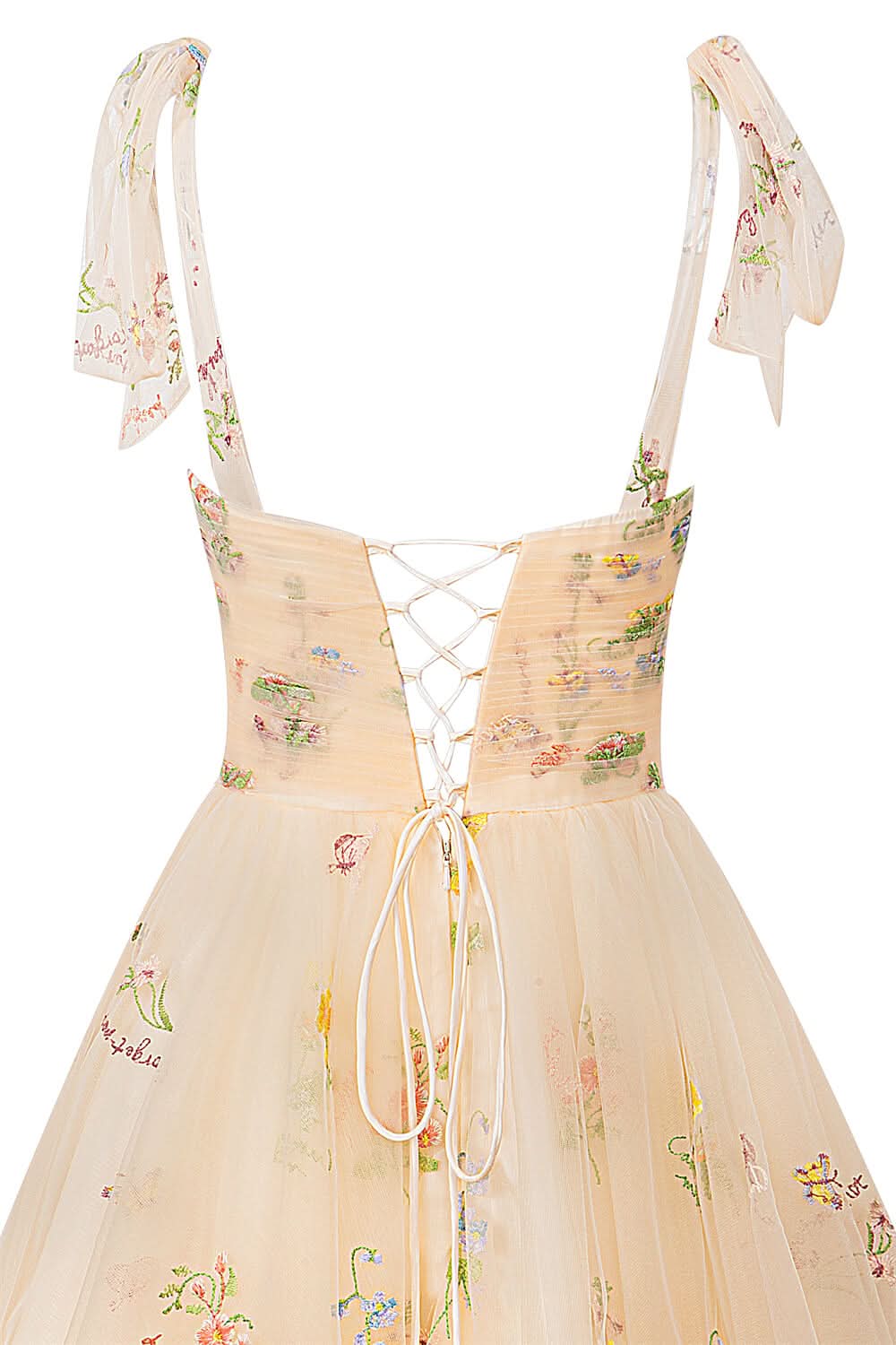 Dreamy A-Line Short Sweetheart Tulle Floral Homecoming Dress BM bride