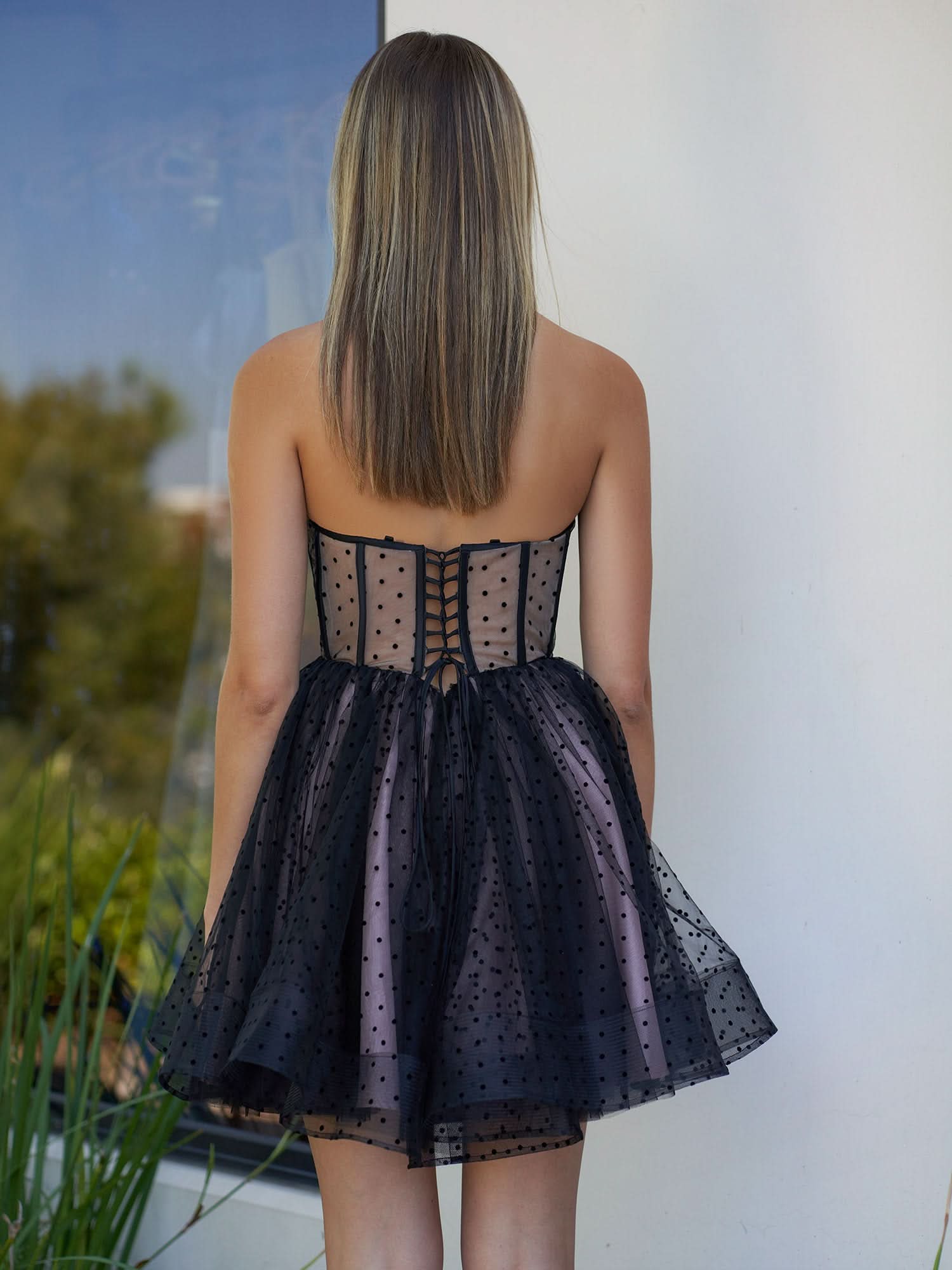 Chic Sheath Spaghetti Straps Glitter Jersey Homecoming Dress BM bride