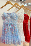 Strapless Corset Short Sheath Homecoming Dress BM bride