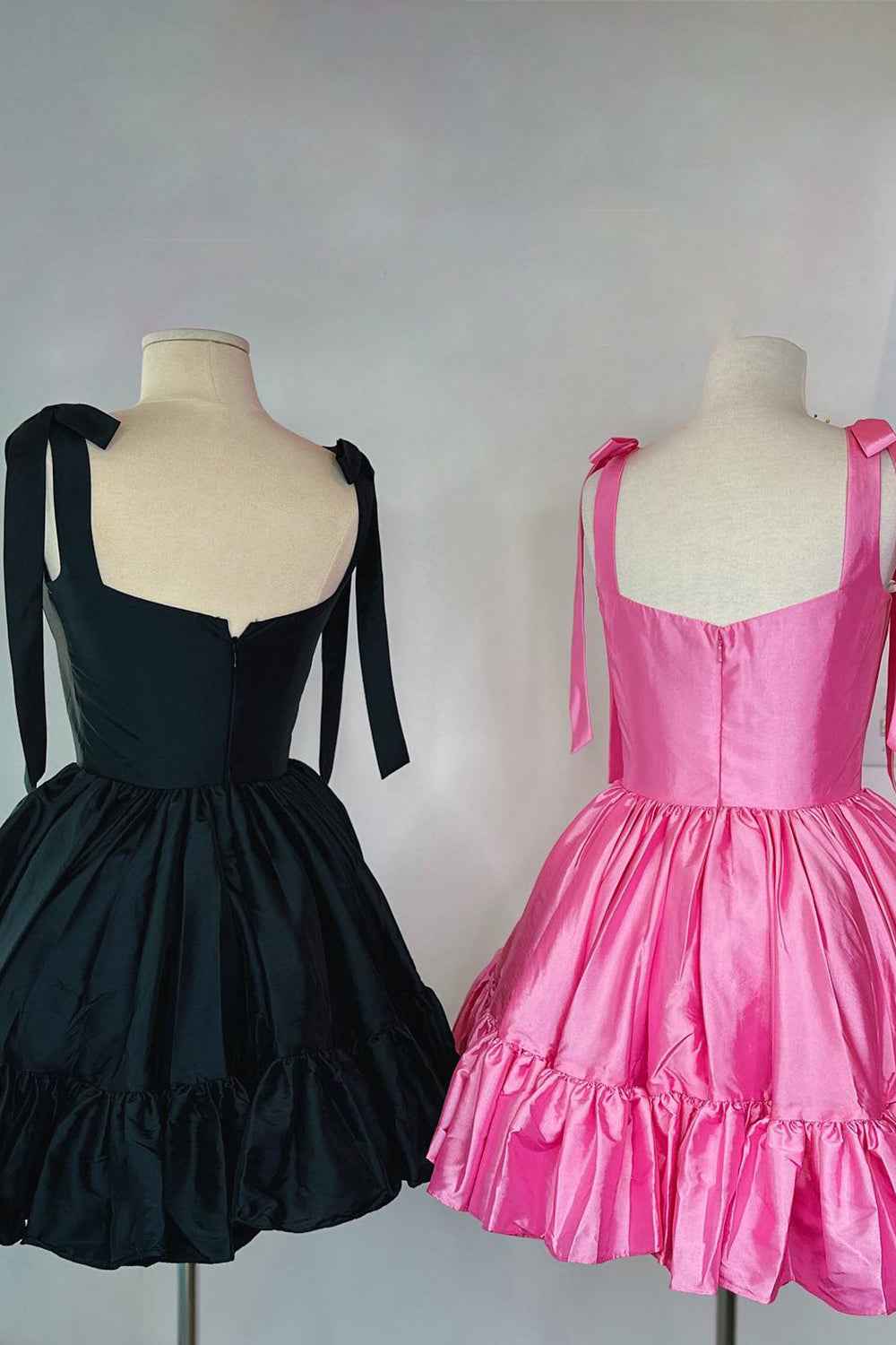 Simple Pink Corset A-Line Ruched Short Homecoming Dress Bmbride