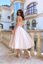 A Line Strapless Short Prom Dress With Sleeveless Sweetheart With Beadings