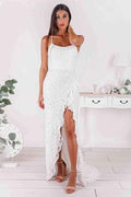 Gorgeous Sleeveless Spaghetti Strap Backless Prom Dress With Split