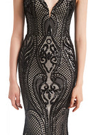 Deep V-Neck Spaghetti Straps Sleeveless Mermaid Dress BMbride