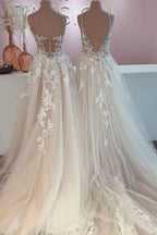 BMbride Designer Elegant A-Line Sweetheart Wedding Dresses With Lace BMbride