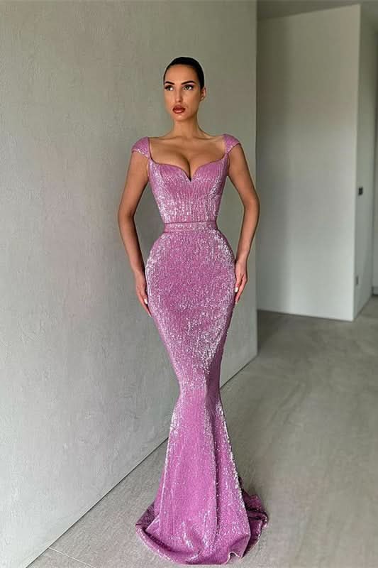 BMbride Designer Sequined Sleeveless Mermaid Prom Dress BMbride