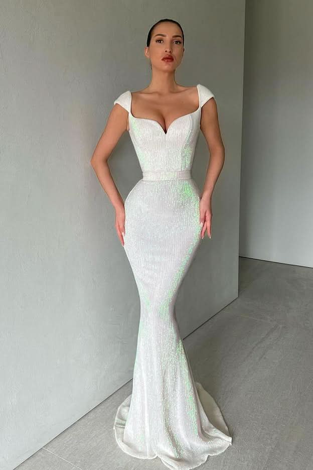 BMbride Designer Sequined Sleeveless Mermaid Prom Dress BMbride