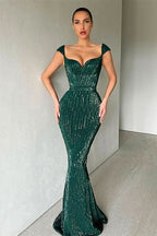 BMbride Designer Sequined Sleeveless Mermaid Prom Dress BMbride