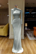 Mermaid Long Sleeves Prom Dress BM bride