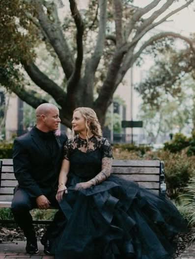 Long Mermaid Off-the-shoulder Lace Wedding Dress BM bride
