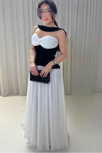 Strapless Sweetheart Sleeveless Long Prom Dress With Ruffles