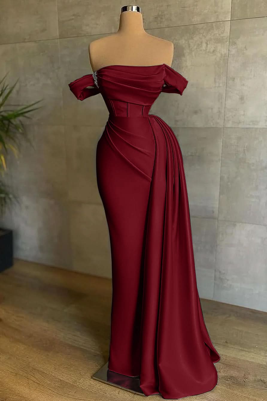 Beautiful White Pleated Bateau Sleeveless Prom Dress BM bride