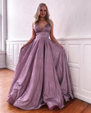 Spaghetti-Strap Sequins Evening Dress BM bride