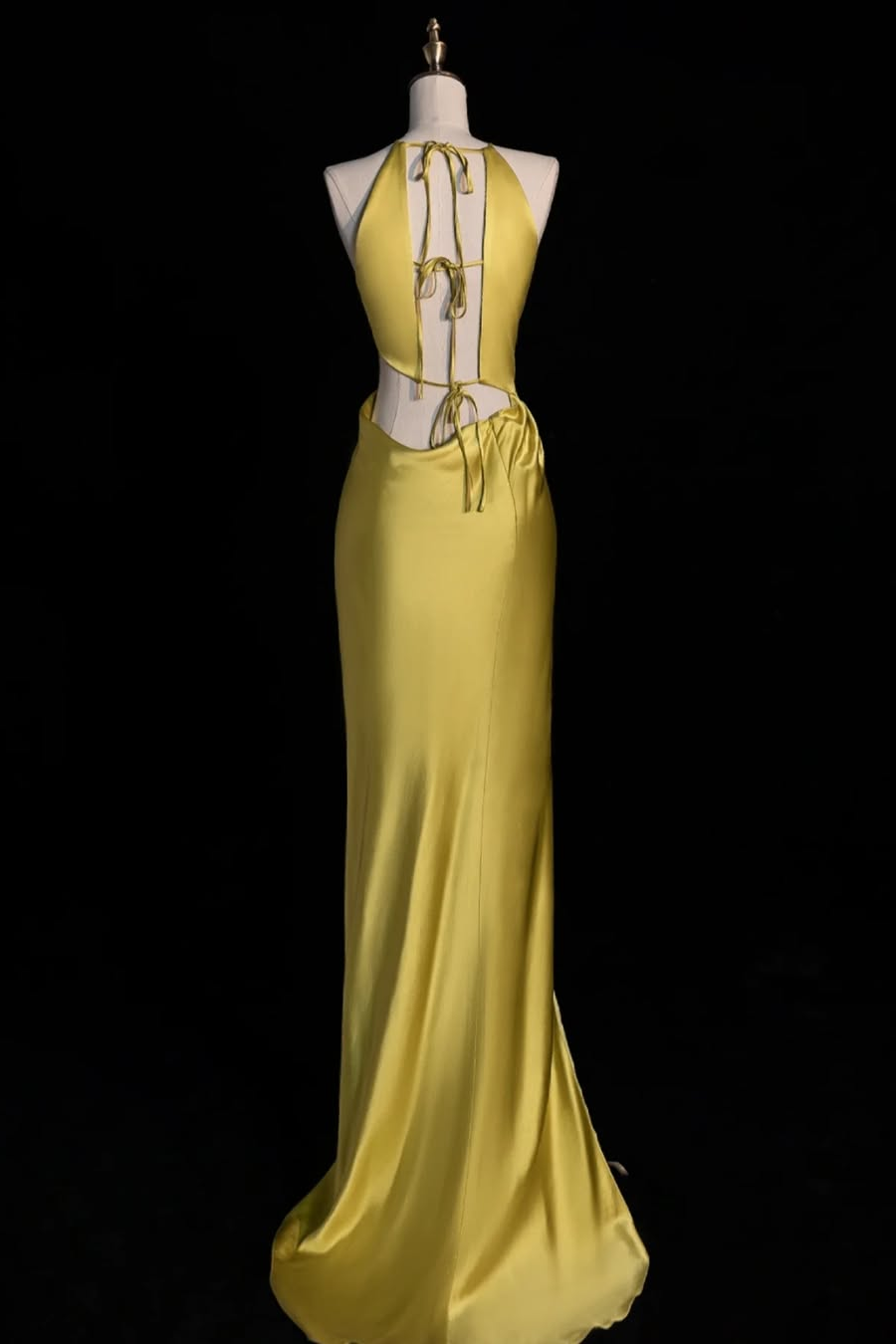 Spaghetti Strap Sleeveless Split Long Prom Dress With Pleated