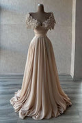 BMbride Elegant A-line Long Glitter Beading Sweetheart Prom Dresses BMbride