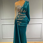 BMbride Elegant floor-length evening dress prom dresses with sleeves BMbride