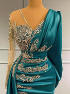 BMbride Elegant floor-length evening dress prom dresses with sleeves BMbride