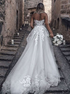 BMbride Elegant Princess A-Line Wedding Dresses with Lace BMbride