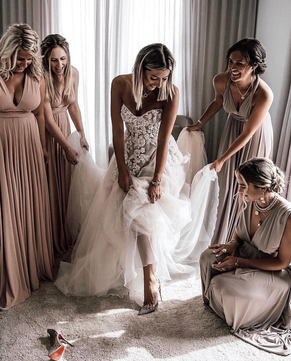 BMbride Elegant Princess A-Line Wedding Dresses with Lace BMbride