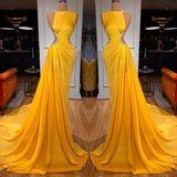 BMbride Elegant Sleeveless Long Mermaid Prom Dress With Slit BMbride