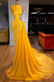 BMbride Elegant Sleeveless Long Mermaid Prom Dress With Slit BMbride