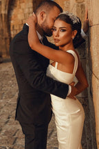 BMbride Elegant Sweetheart Split Front Floor-Length Prom Dress BMbride