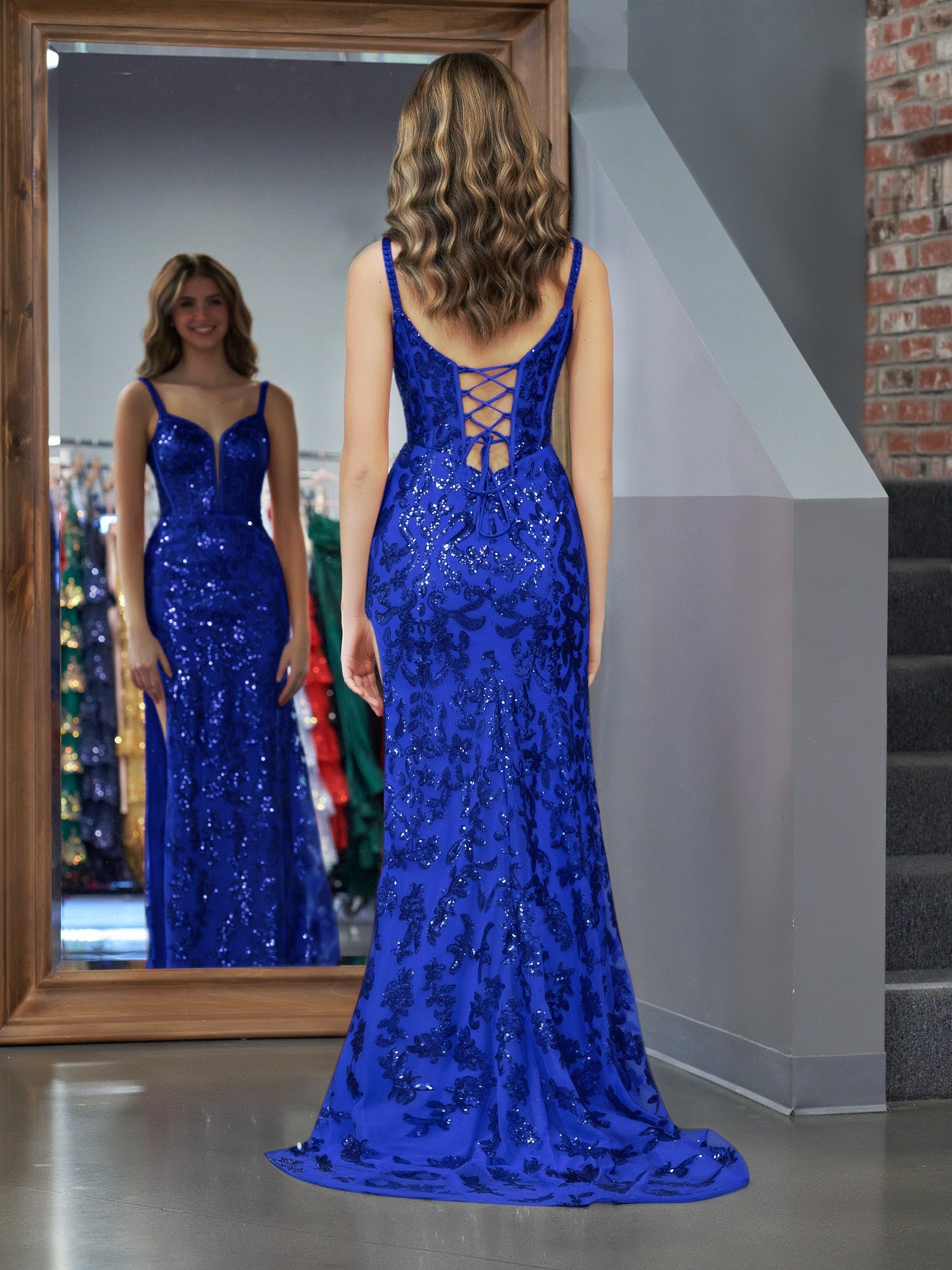 Glamorous Mermaid One Shoulder Beaded Jersey Prom Dress featuring Stunning Beading BM bride