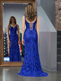 Glamorous Mermaid One Shoulder Beaded Jersey Prom Dress featuring Stunning Beading BM bride