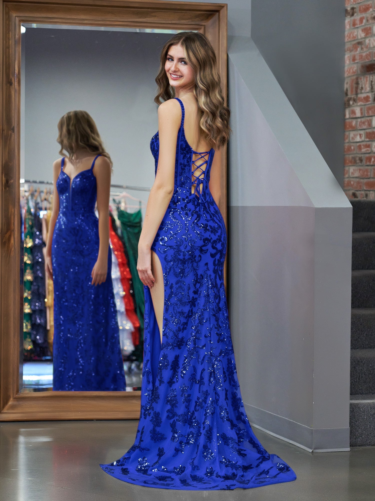 Glamorous Mermaid One Shoulder Beaded Jersey Prom Dress featuring Stunning Beading BM bride