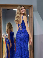 Glamorous Mermaid One Shoulder Beaded Jersey Prom Dress featuring Stunning Beading BM bride