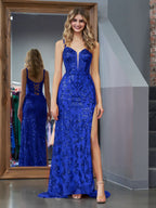 Glamorous Mermaid One Shoulder Beaded Jersey Prom Dress featuring Stunning Beading BM bride