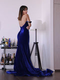 Royal Blue Mermaid Evening Dress BM bride