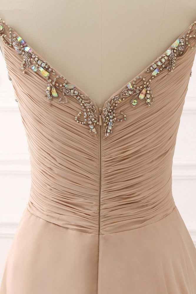 Elegant Sweetheart Sleeveless Prom Dress Off the Shoulder with Beading