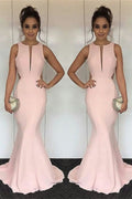 Pink Mermaid Long Evening Dress BM bride