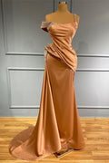 Long Off the Shoulder Mermaid Ruffles Prom Dress With Beading