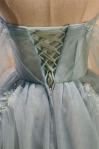 Elegant A-Line Sweetheart Homecoming Dress with Feminine Ruffle BM bride