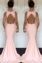 Pink Mermaid Long Evening Dress BM bride