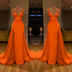 Gorgeous Sweetheart Sleeveless Long Slit Mermaid Prom Dress BM bride