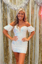 Stunning Bodycon Sweetheart Sequins Homecoming Dress BM bride