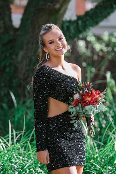 Camilla |Sheath Sequin One Shoulder Homecoming Dress BM bride