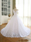 Gorgeous Lace Beaded Wedding Dress New Arrival V-Neck Straps Long Princess Wedding Party Bridal Dress BM bride